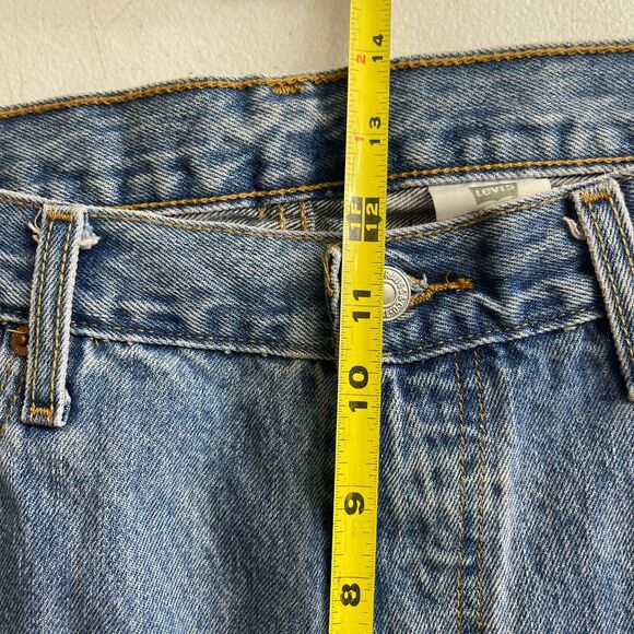 Levi's 501 Jeans Mens 36x30 Vtg Blue Denim Button Fly 100% Cotton Straight Leg - Picture 12 of 15